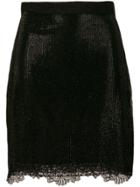 Ermanno Scervino Crystal Embellished Mini Skirt - Black