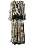 Dolce & Gabbana Draped Printed Dress - Multicolour
