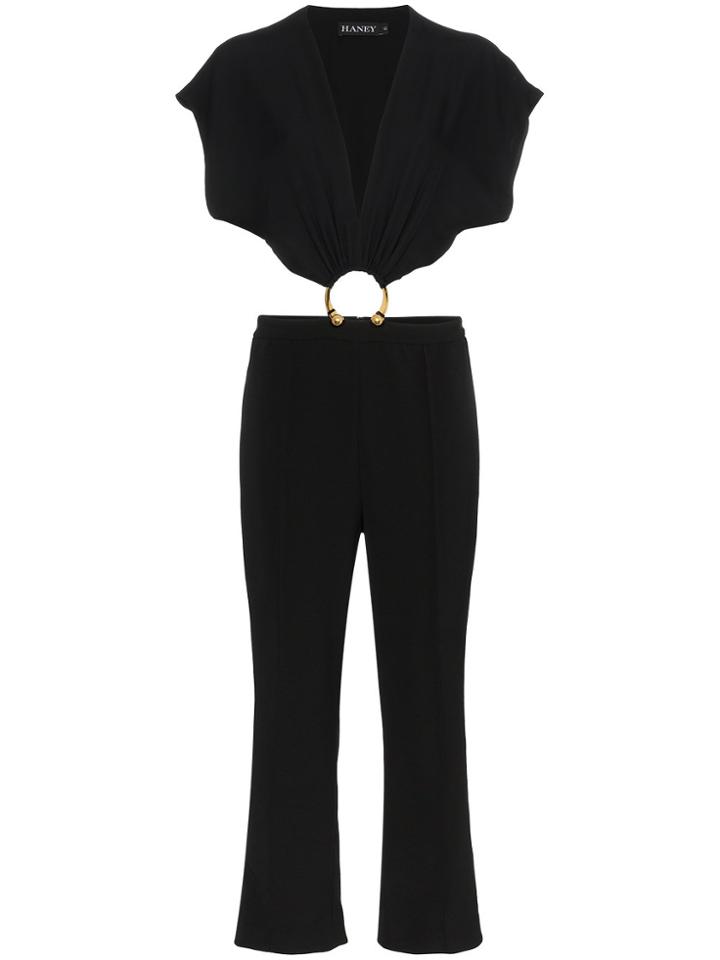 Haney Austin Silk Jumpsuit - Black