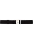 1017 Alyx 9sm Black And Silver Logo Buckle Belt