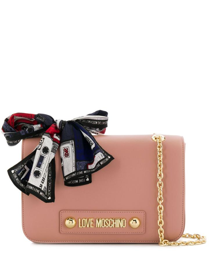 Love Moschino Logo Shoulder Bag - Pink