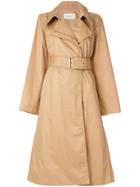 Lemaire Belted Zipped Trench Coat - Nude & Neutrals