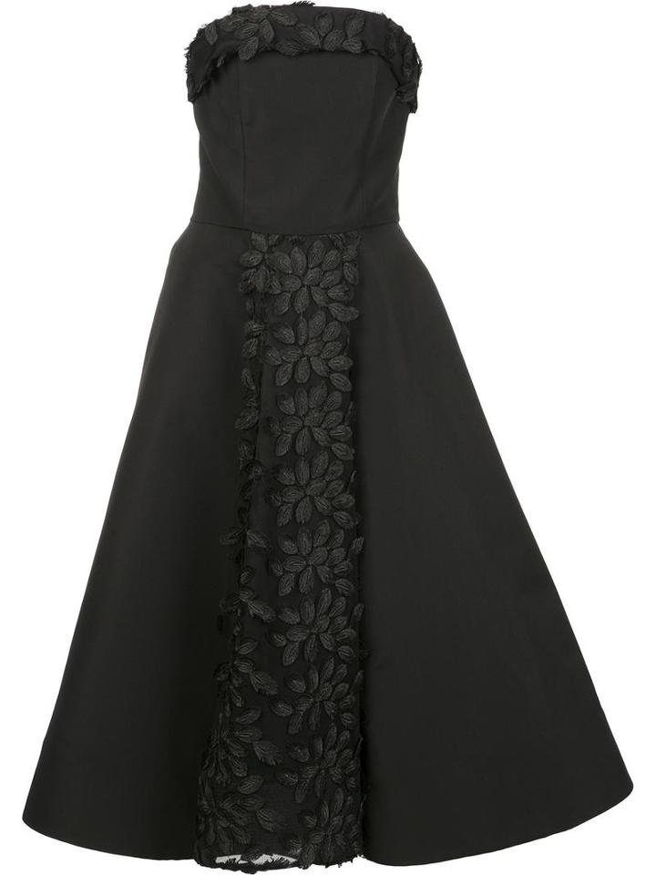 Christian Siriano Strapless Ball Gown, Women's, Size: 6, Black, Silk