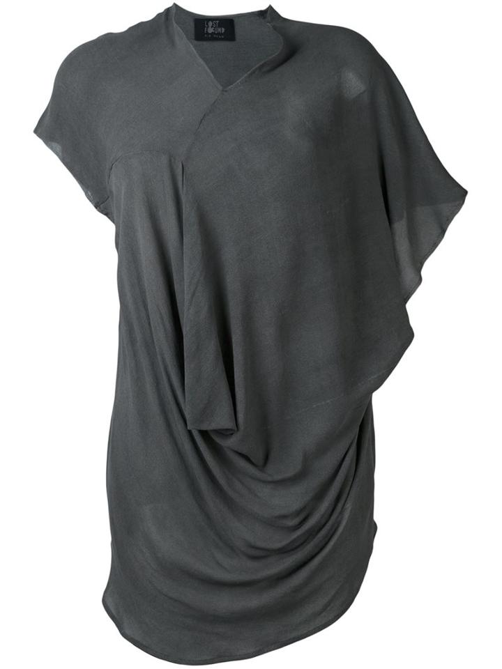 Lost & Found Ria Dunn Draped Silk Blouse