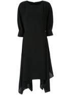 Juun.j Asymmetric Midi Dress - Black