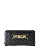 Love Moschino Quilted Logo Purse - Black