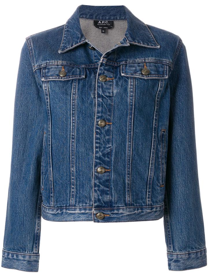 A.p.c. Cherry Denim Jacket - Blue