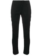 Yohji Yamamoto Cropped Panelled Trousers - Black