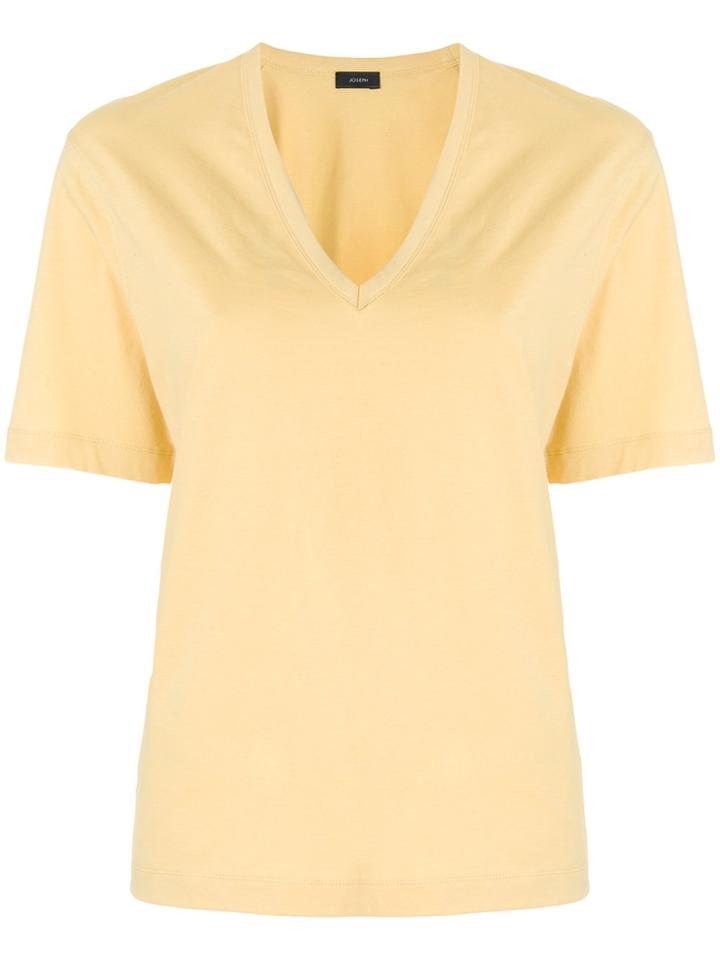 Joseph Relaxed V-neck T-shirt - Yellow & Orange