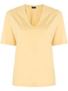 Joseph Relaxed V-neck T-shirt - Yellow & Orange