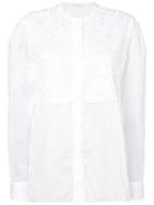 Ermanno Scervino Floral Lace Panel Shirt - White