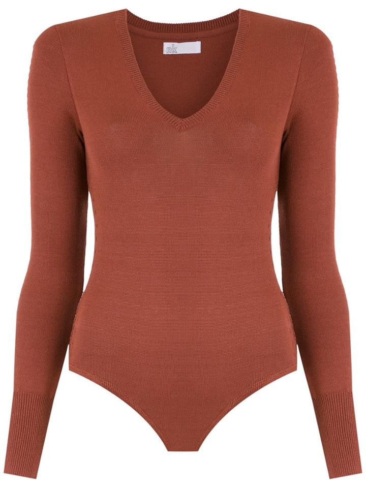 Nk Knit Bodysuit - Brown