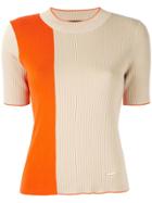 Loveless Colour-block Fitted Sweater - Do Not Use - Beige