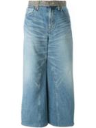 Junya Watanabe Comme Des Garçons Maxi Denim Skirt, Women's, Size: Small, Blue, Cotton