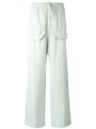 Qasimi - External Pockets Straight Trousers - Men - Linen/flax/viscose - 29, Green, Linen/flax/viscose