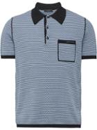 Prada Woven Polo Shirt - Blue