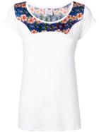 Ultràchic Printed Panel T-shirt - White