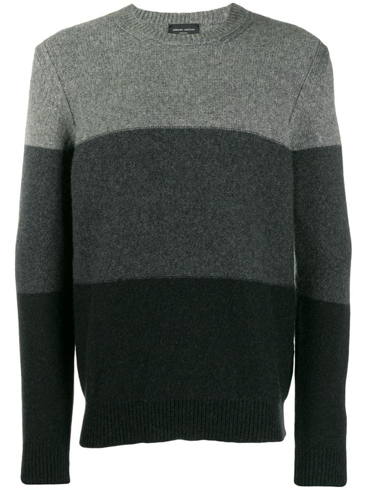 Roberto Collina Colour-block Jumper - Black