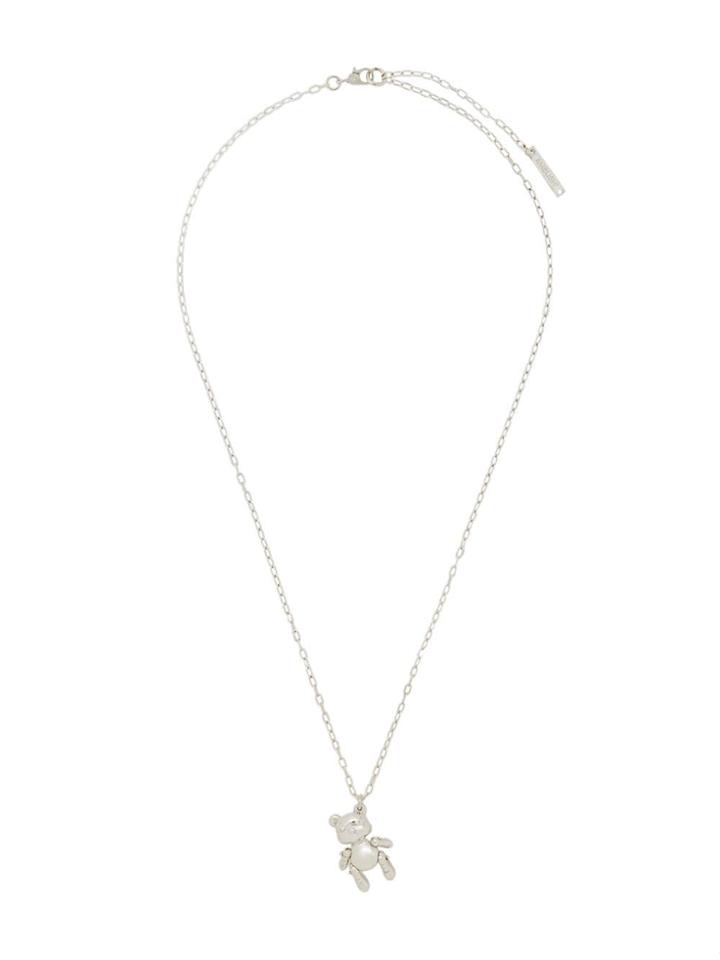 Ambush Inflated Teddy Bear Necklace - Silver