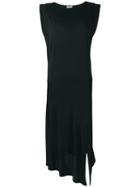 Toteme - Asymmetric Slit Dress - Women - Polyamide/acetate - M, Black, Polyamide/acetate