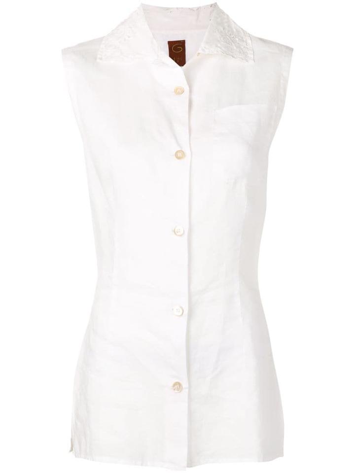 Romeo Gigli Pre-owned 1990's Buttoned Top - White