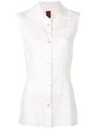 Romeo Gigli Pre-owned 1990's Buttoned Top - White