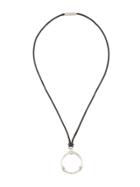 Takahiromiyashita The Soloist Bone-shaped Pendant Necklace - Silver