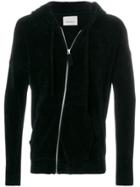 Laneus Zipped Hoodie - Black