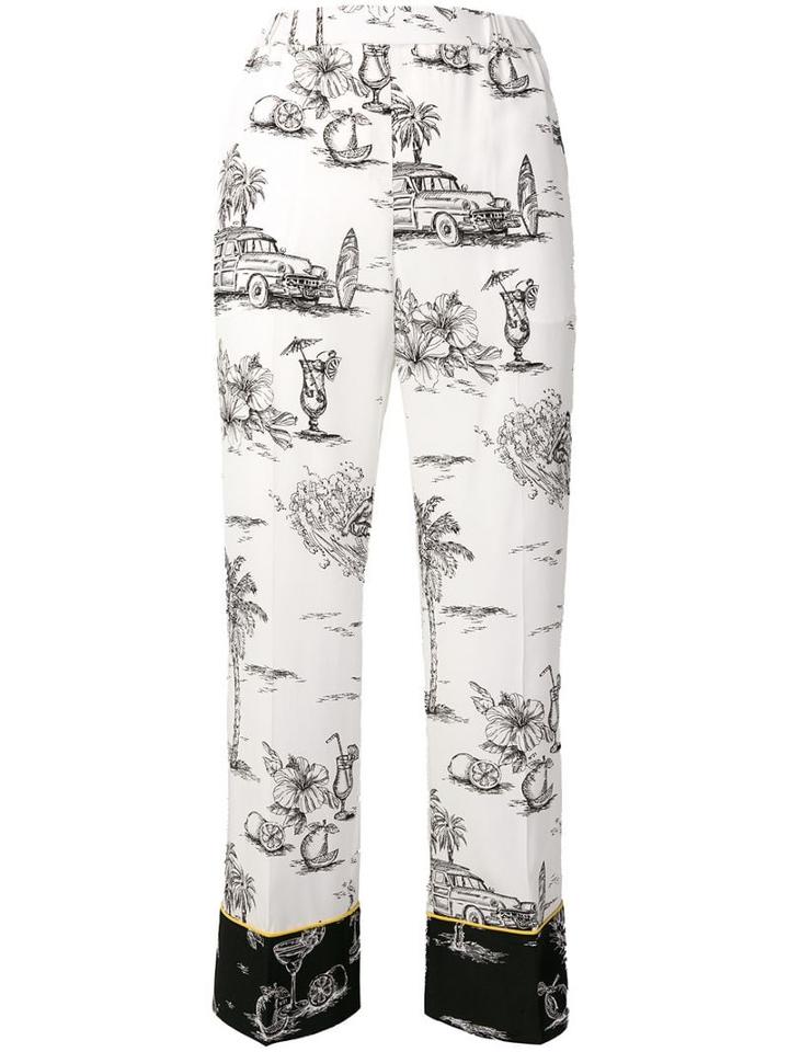 Nº21 Cuban Straight-cut Trousers - White