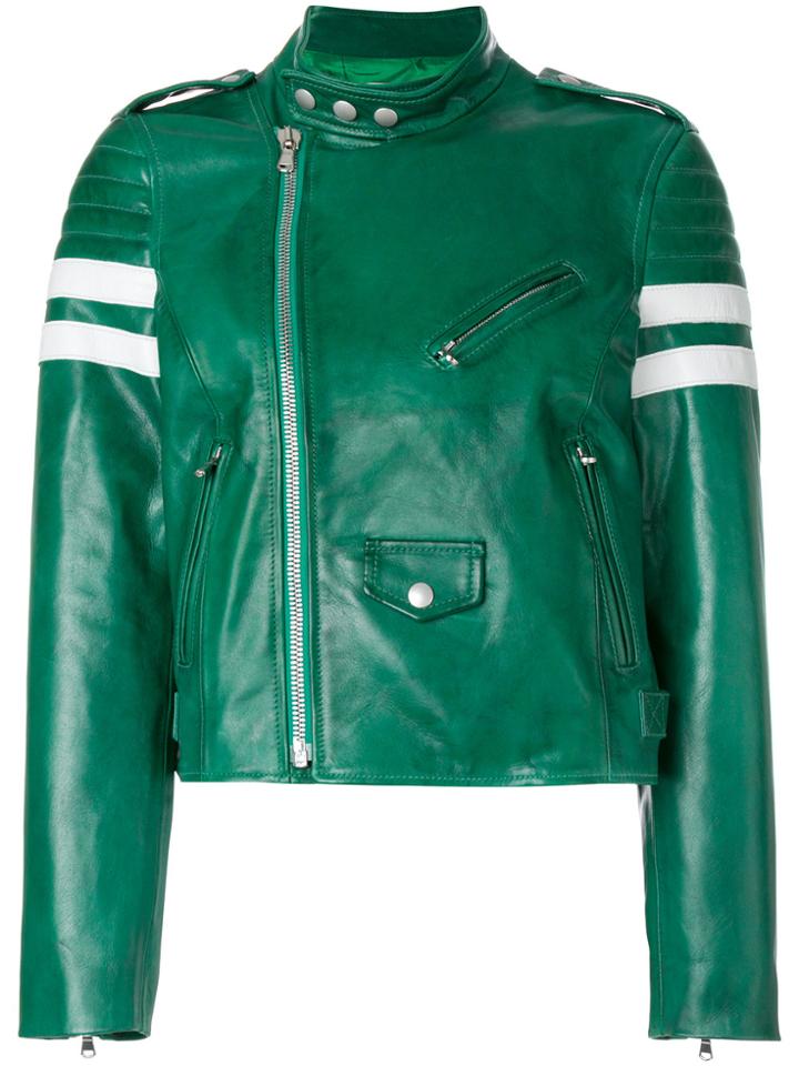 Red Valentino Quilted Racer Jacket - Green