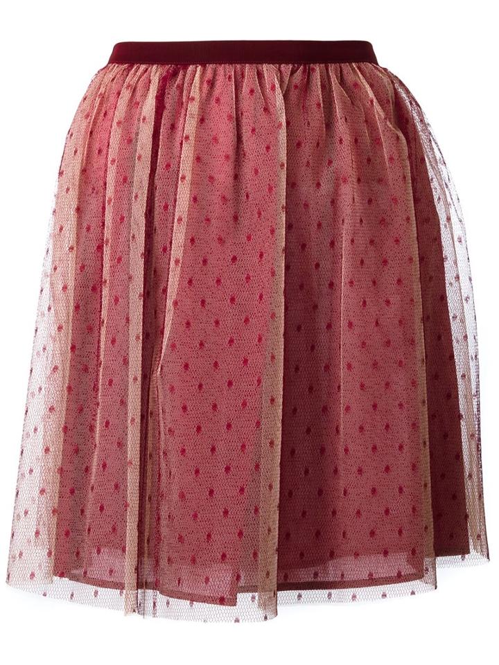 Red Valentino Tulle Mini Skirt, Women's, Size: 42, Cotton/polyamide