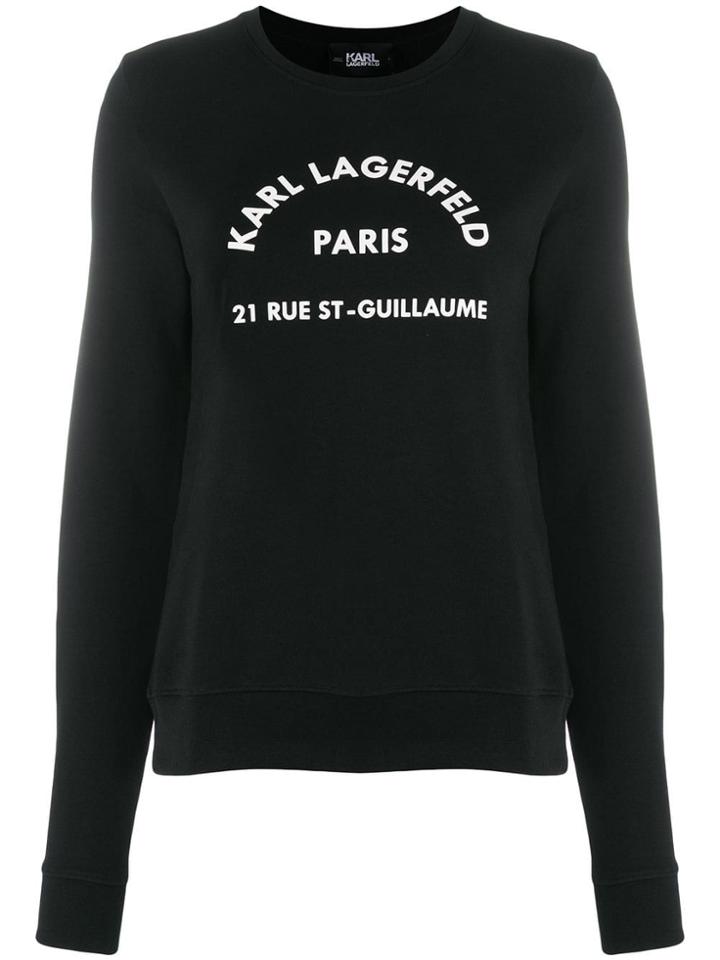 Karl Lagerfeld Address Logo Sweatshirt - Black