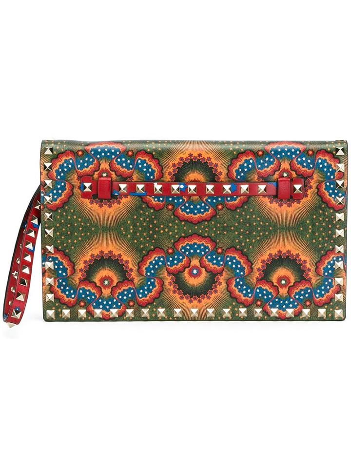 Valentino 'enchanted Wonderland Rockstud' Clutch, Women's, Green