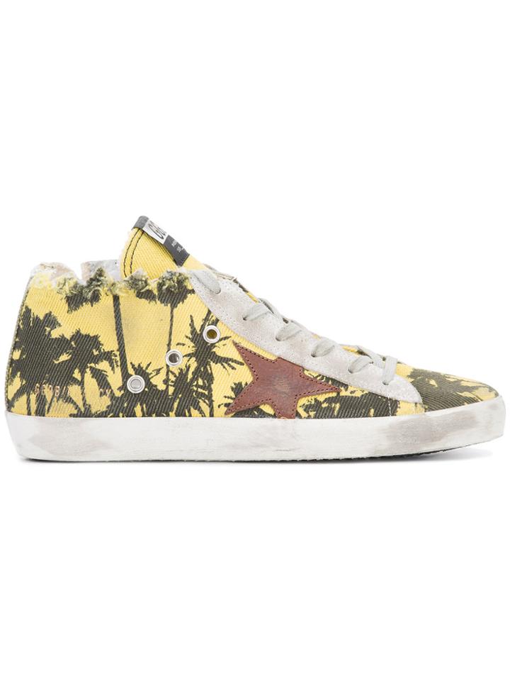Golden Goose Deluxe Brand Palm Tree Print Sneakers - Black