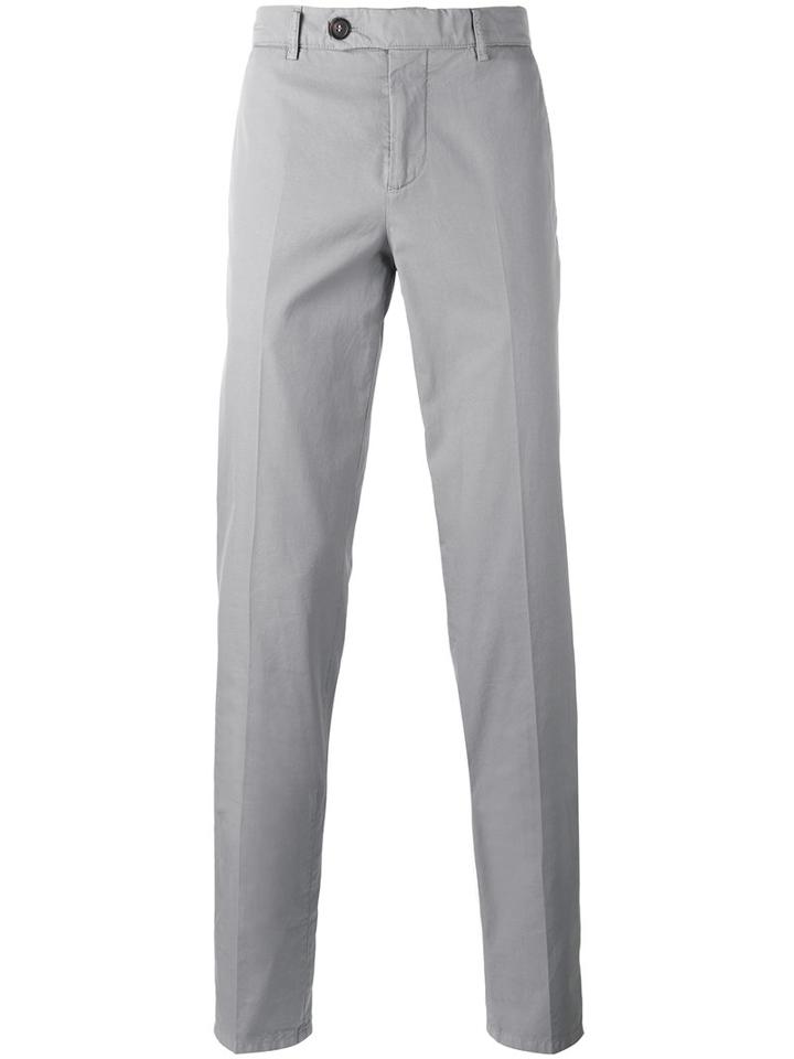 Brunello Cucinelli Chino Trousers, Men's, Size: 48, Grey, Cotton