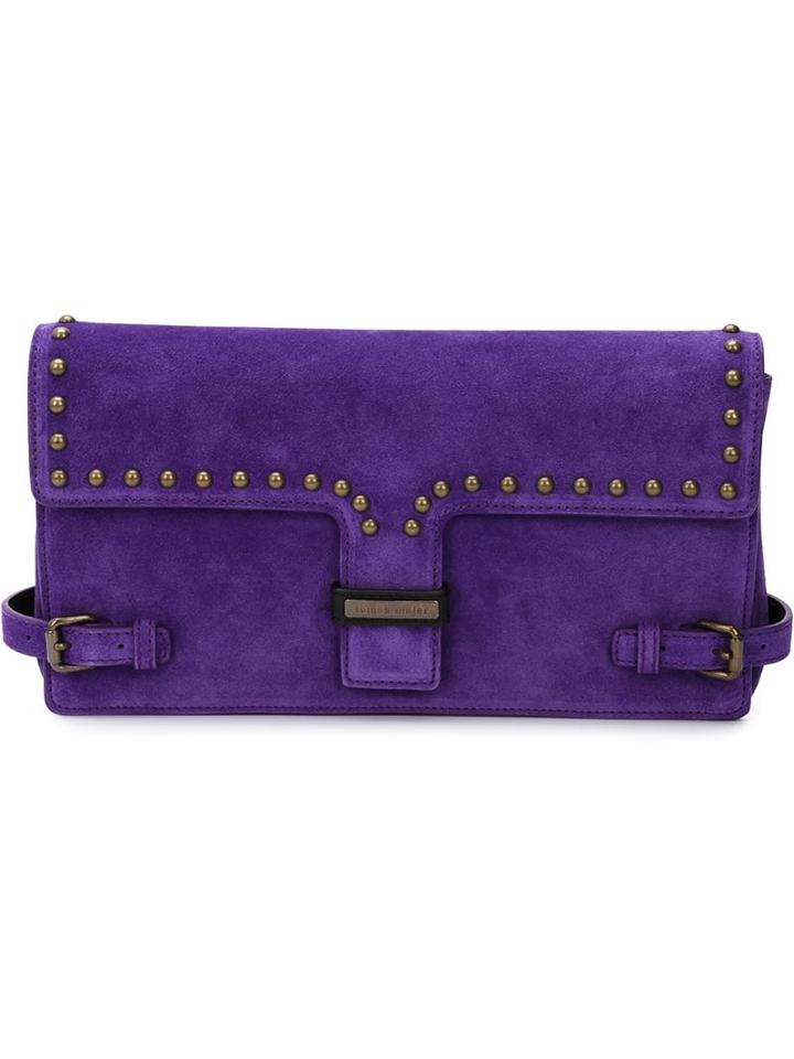Tomas Maier Studded Buckled Clutch