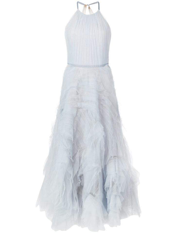 Marchesa Notte Tulle Dress - Blue