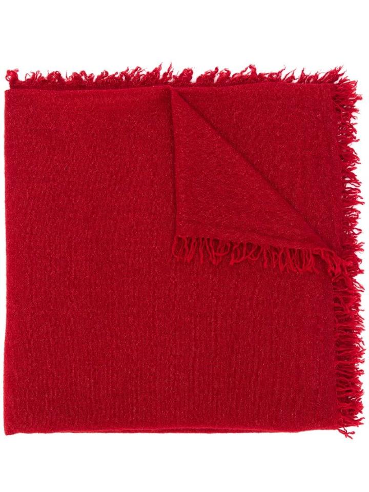 Faliero Sarti Fringe Scarf - Red