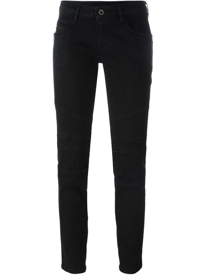 Diesel Black Gold Panelled Jeans, Women's, Size: 42, Cotton/polyester/spandex/elastane