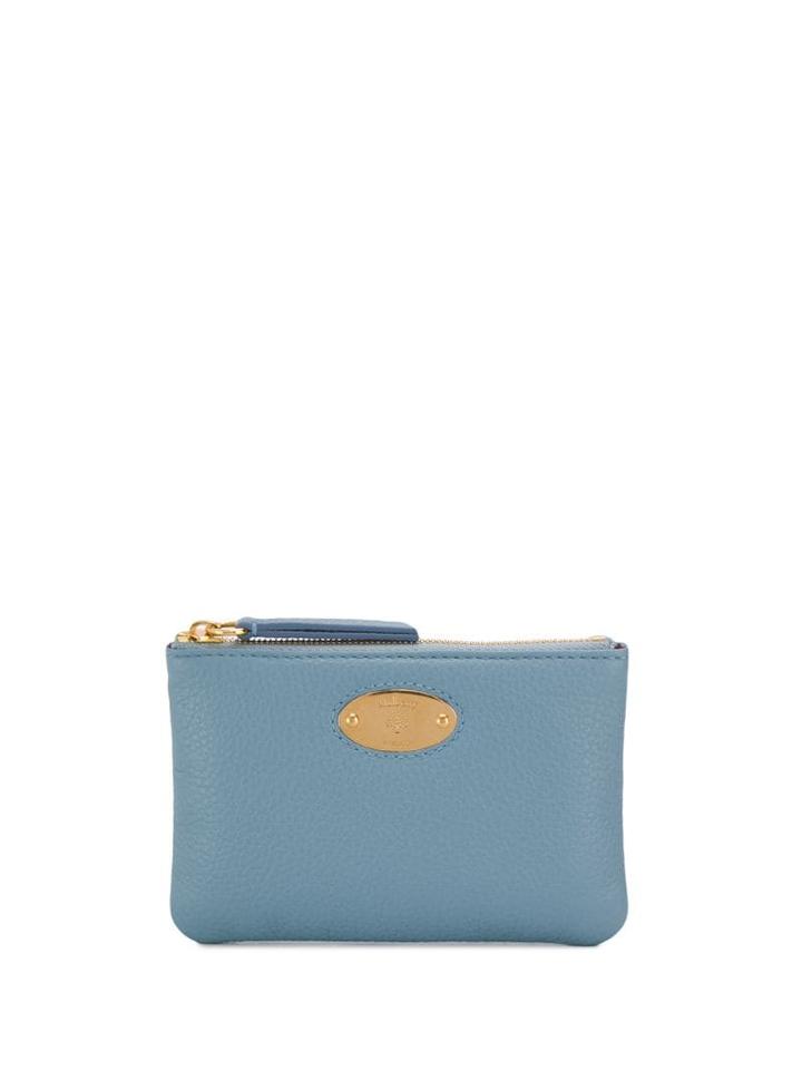 Mulberry Small Coin Purse With Logo Plaque - Blue