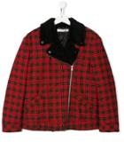 Philosophy Di Lorenzo Serafini Kids Teen Tartan Jacket - Red