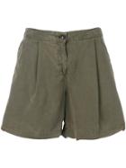 Woolrich Front Pleated Shorts - Green