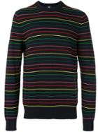 Paul By Paul Smith - Striped Jumper - Men - Cotton/nylon - Xl, Black, Cotton/nylon