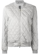 Eleventy - Quilted Bomber Jacket - Women - Silk/cotton/polyester - S, Grey, Silk/cotton/polyester
