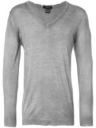 Avant Toi V-neck Jumper - Grey