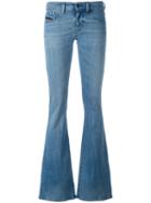 Diesel - Flared Jeans - Women - Cotton/polyester/spandex/elastane - 26, Blue, Cotton/polyester/spandex/elastane