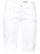 Ag Jeans Distressed Denim Shorts - White