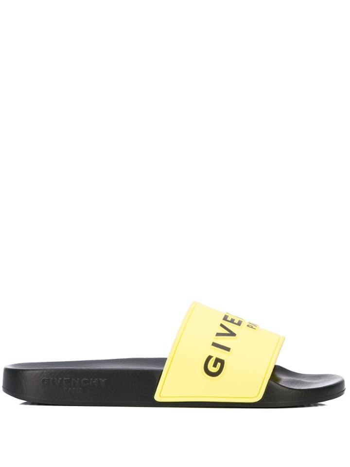 Givenchy Logo Slides - Yellow