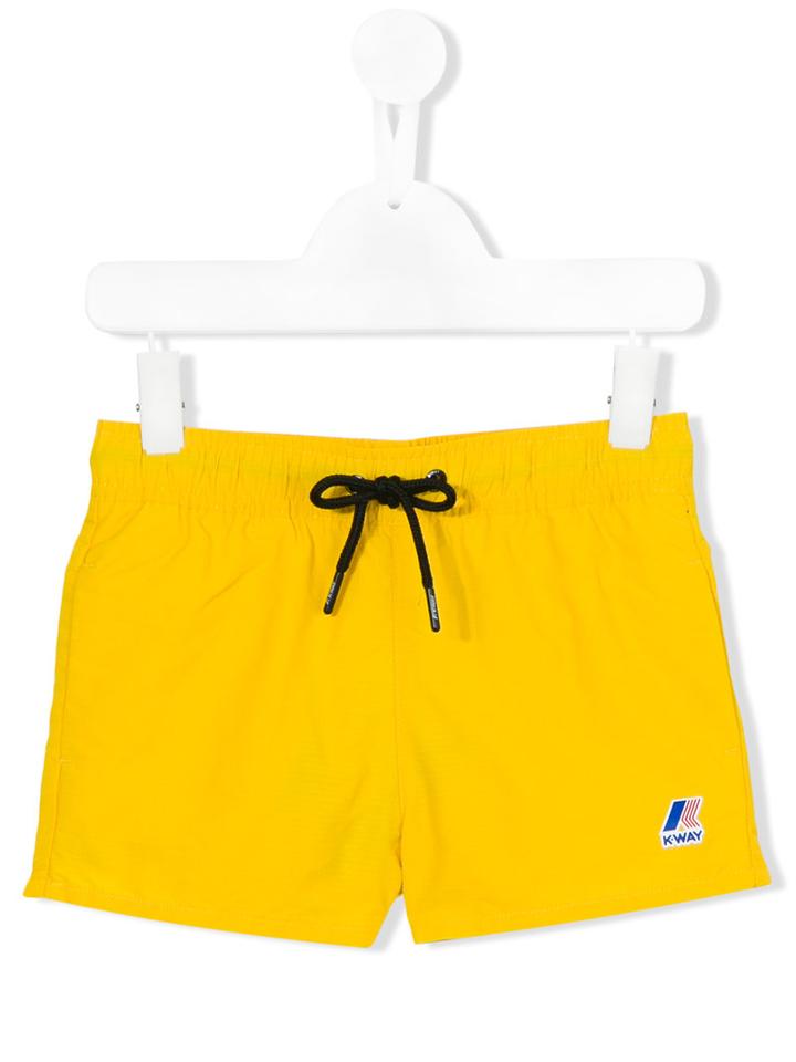 K Way Kids Olivier Shorts, Boy's, Size: 10 Yrs, Yellow/orange