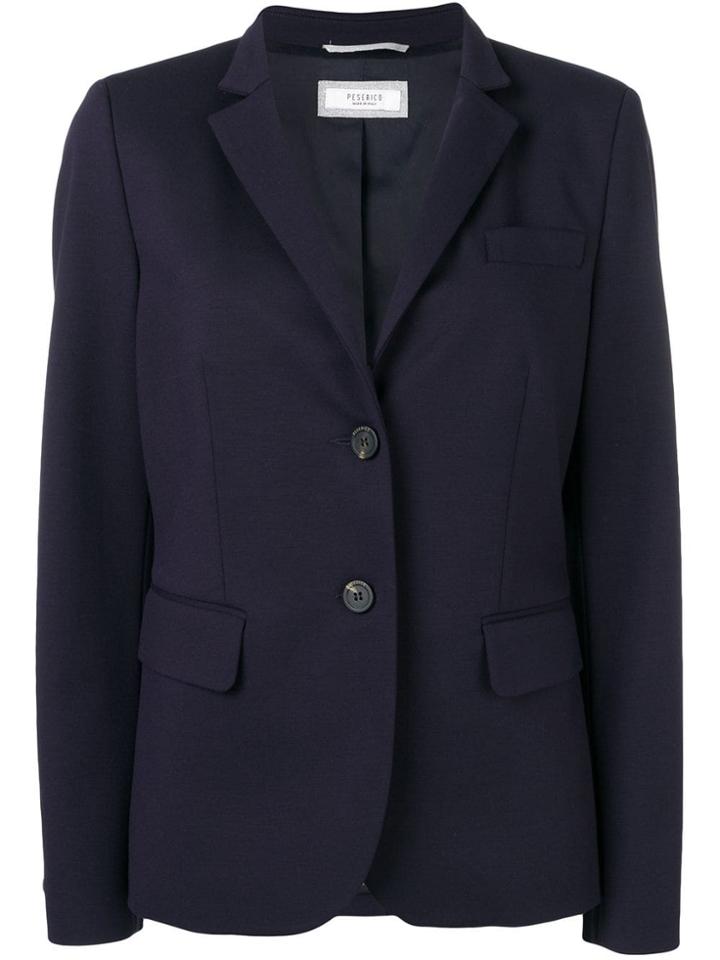 Peserico Single-breasted Blazer - Blue